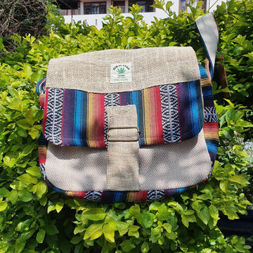 Hemp Hippie Crossbody Messenger Bag - FWOSI